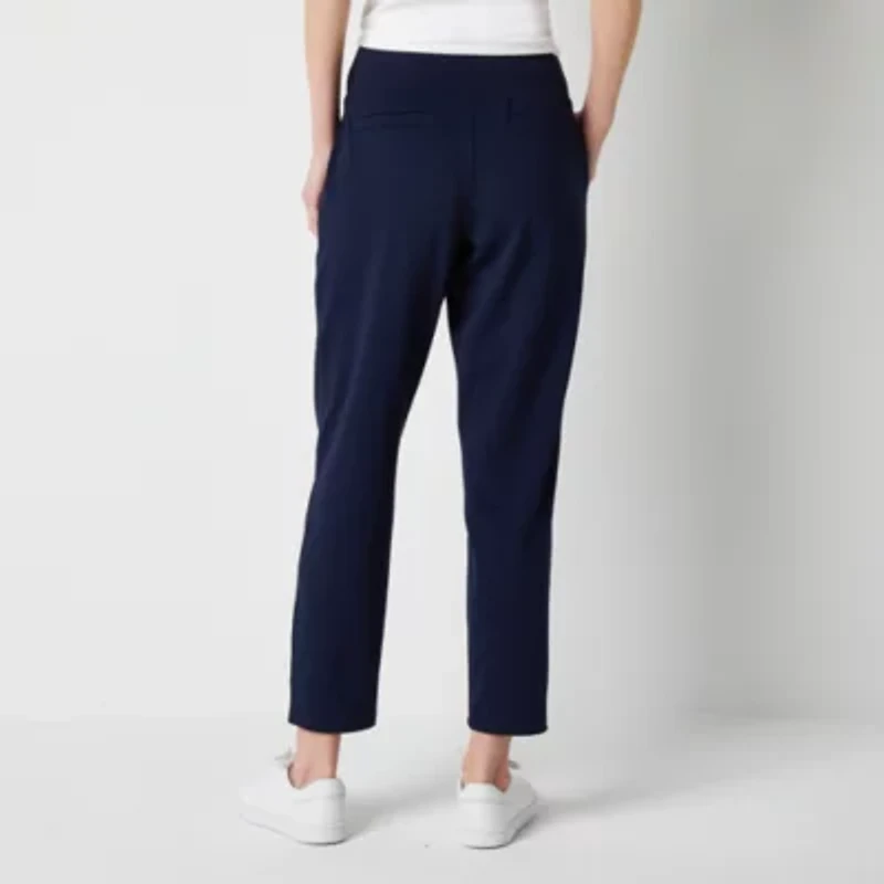 Stylus Womens Tapered High Rise Pull-On Pant
