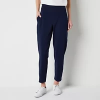 Stylus Womens Tapered High Rise Pull-On Pant