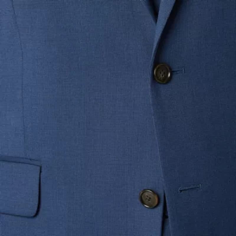 Stafford Signature Coolmax All Season Birdseye Mens Stretch Fabric Slim Fit Suit Jacket