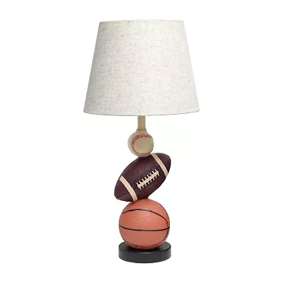 All the Rages Simple Designs Athletic Sports Ceramic Table Lamp