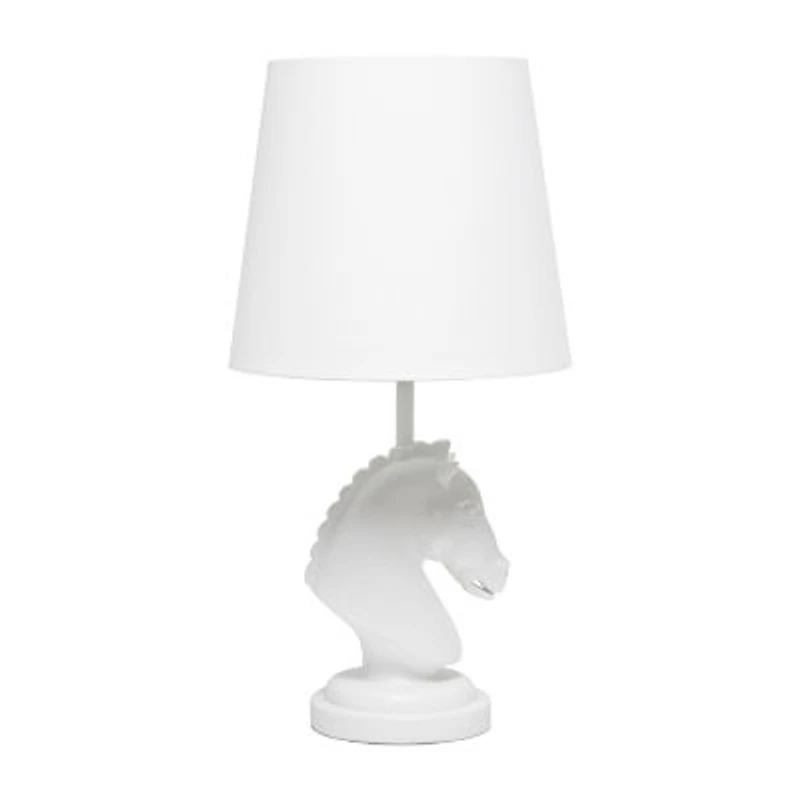 All the Rages Simple Designs Decorative Chess Horse Table Lamp