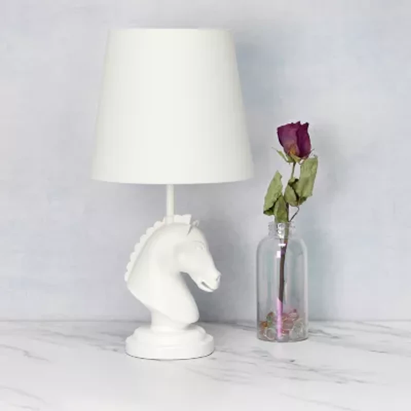 All the Rages Simple Designs Decorative Chess Horse Table Lamp