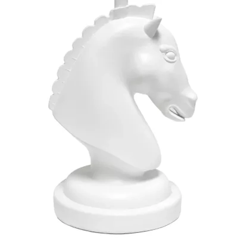 All the Rages Simple Designs Decorative Chess Horse Table Lamp