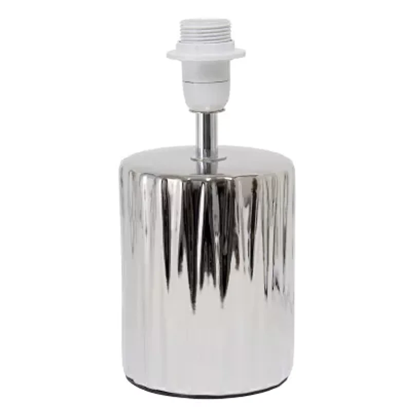 All the Rages Simple Designs Ruffled Metallic Ceramic Table Lamp