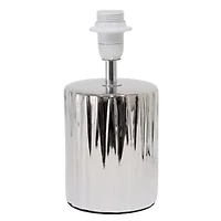 All the Rages Simple Designs Ruffled Metallic Ceramic Table Lamp