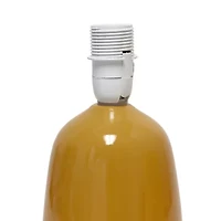 All the Rages Simple Designs Thimble Base Ceramic Table Lamp