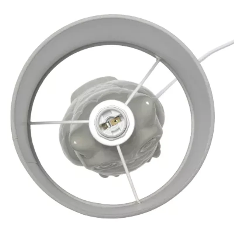 All the Rages Simple Designs Owl Ceramic Table Lamp