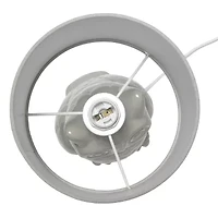 All the Rages Simple Designs Owl Ceramic Table Lamp