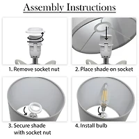 All the Rages Simple Designs Owl Ceramic Table Lamp