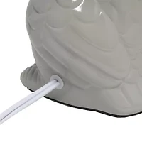 All the Rages Simple Designs Owl Ceramic Table Lamp