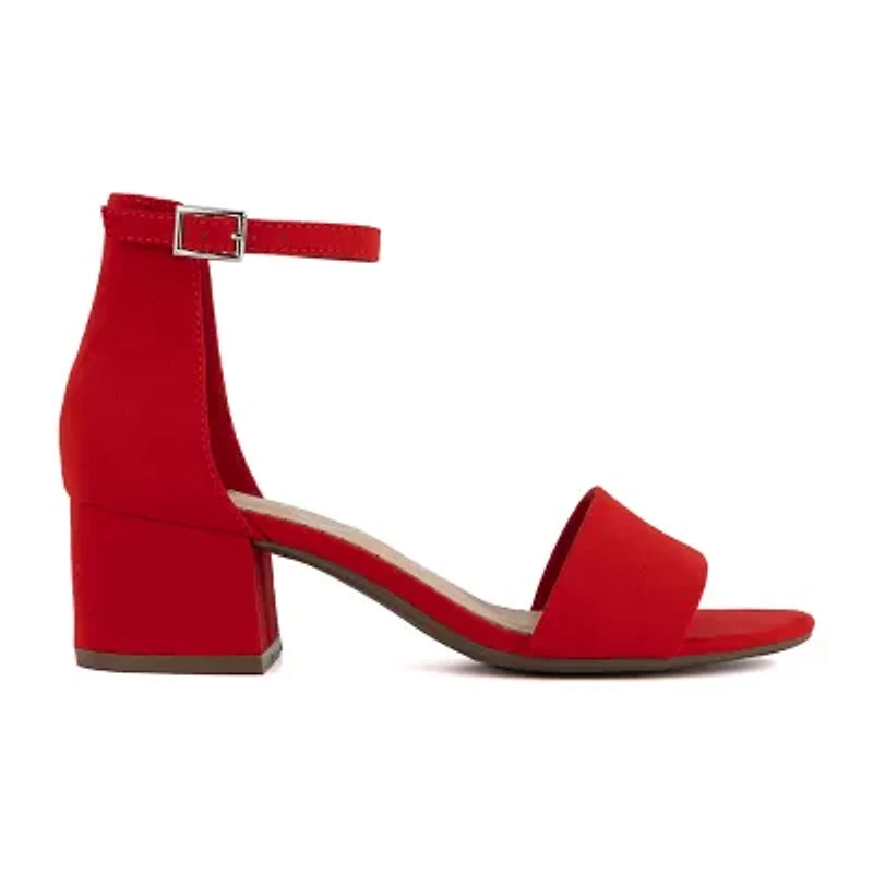 Sugar Womens Noelle Low Heeled Sandals