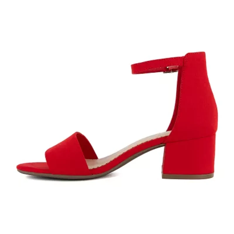 Sugar Womens Noelle Low Heeled Sandals