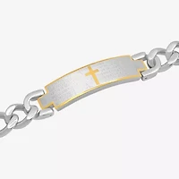 Mens Stainless Steel ID Bracelet