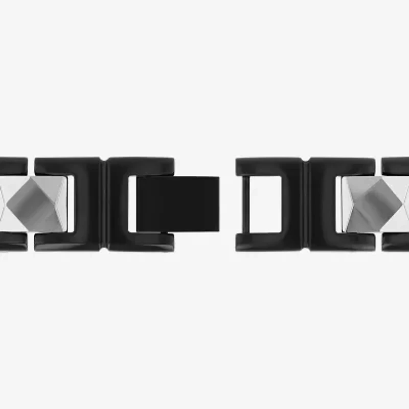 Mens Stainless Steel Solid 8 / Inch Link Bracelet