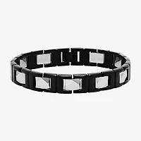Mens Stainless Steel Solid 8 / Inch Link Bracelet