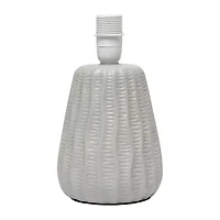 All the Rages Simple Designs Textured Pastel Ceramic Table Lamp