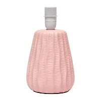 All the Rages Simple Designs Textured Pastel Ceramic Table Lamp