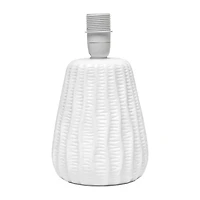 All the Rages Simple Designs Textured Pastel Ceramic Table Lamp