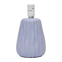 All the Rages Simple Designs Textured Pastel Ceramic Table Lamp
