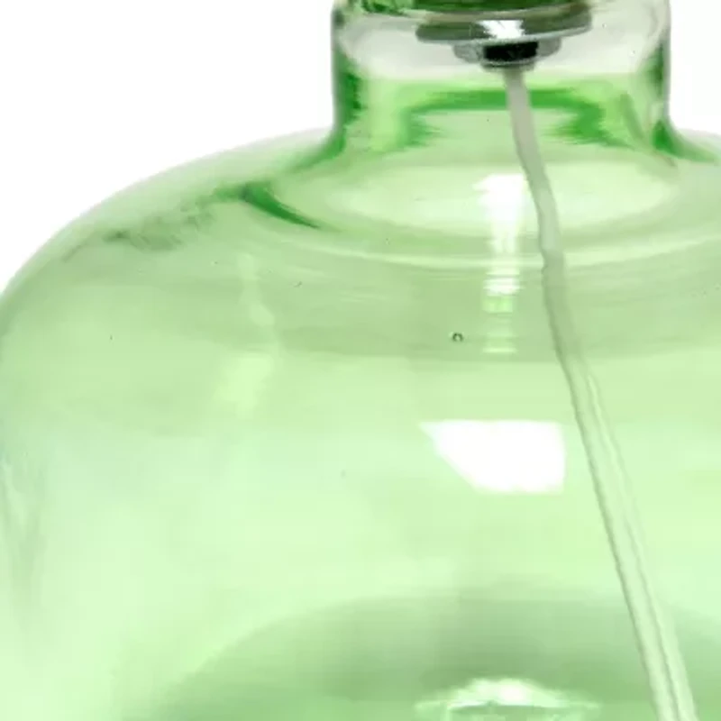 All the Rages Simple Designs Fabric Shade Glass Table Lamp