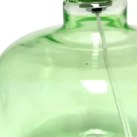 All the Rages Simple Designs Fabric Shade Glass Table Lamp