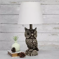 All the Rages Simple Designs Gazing Night Owl Table Lamp