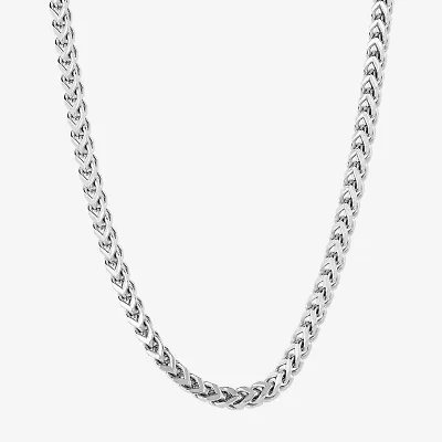 Mens Stainless Steel 24 Inch Link Chain Necklace