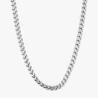 Mens Stainless Steel 24 Inch Link Chain Necklace