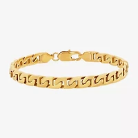 Mens Stainless Steel 8 3/4 Inch Link Bracelet