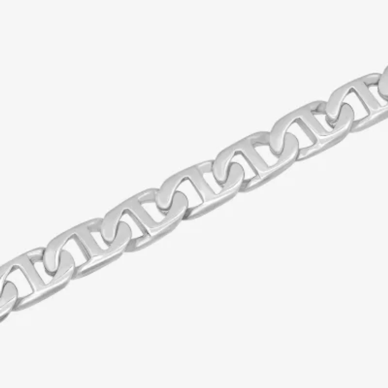 Mens Stainless Steel 8 3/4 Inch Link Bracelet