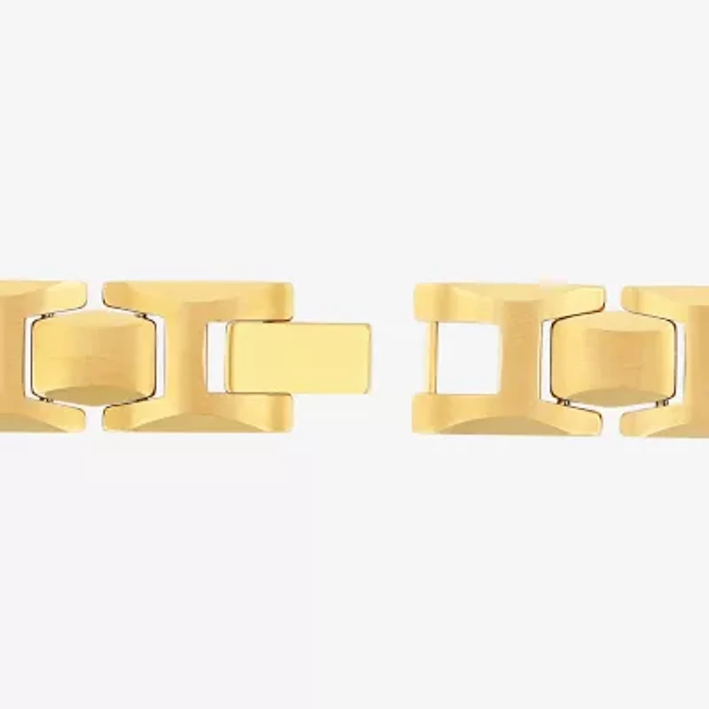 Mens Tungsten Solid Link Bracelet