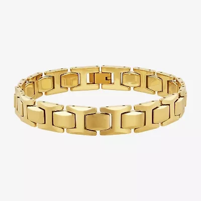 Mens Tungsten Solid Link Bracelet