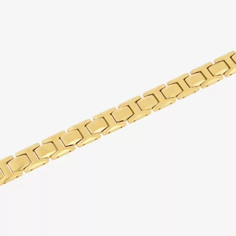 Mens Tungsten Solid Link Bracelet