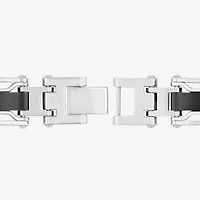 Mens Stainless Steel Solid 8 1/2 Inch Link Bracelet