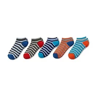 Thereabouts Little & Big Kid Boys 10 Pair Low Cut Socks