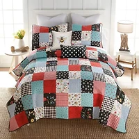 Donna Sharp Wild One Patch 3-pc. Embellished Quilt Set