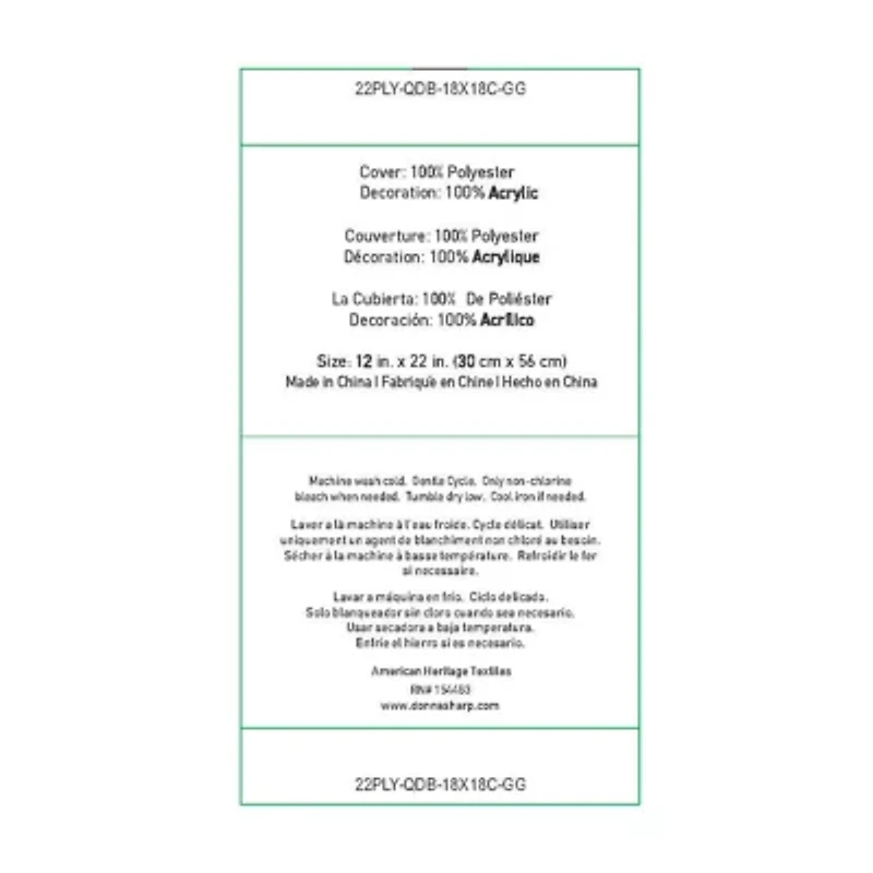 Donna Sharp Wild One Patch 2-pc. Multi-Pack Rectangular Square Throw Pillow