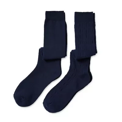 Thereabouts Little & Big Kid Girls 2 Pair Knee High Socks