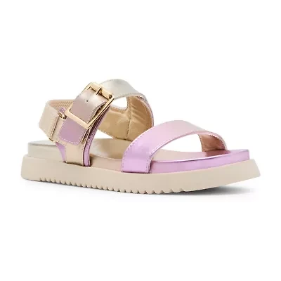 Madden Girl Maura Little & Big Kid Girls Slingback Strap Footbed Sandals