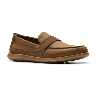 Clarks Flexway Mens Moc Closed Toe Oxford Shoes