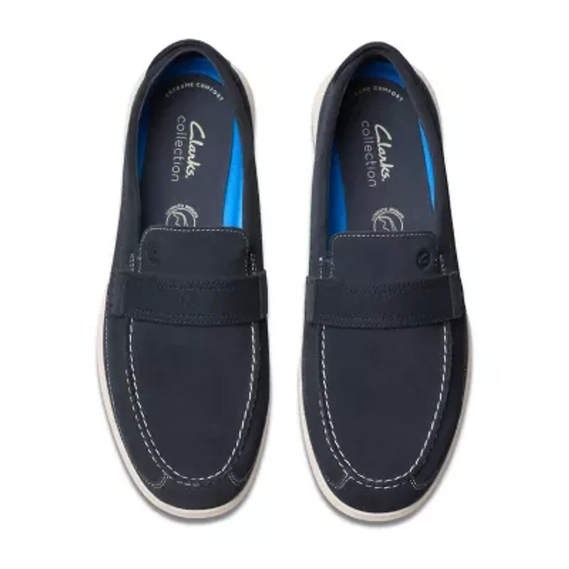 Clarks Flexway Mens Moc Closed Toe Oxford Shoes