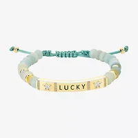 Footnotes Lucky Womens Cubic Zirconia 10K Gold Over Brass Star Bolo Bracelet