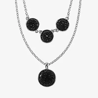 Mixit Womens Round 17 Inch Pendant Necklace