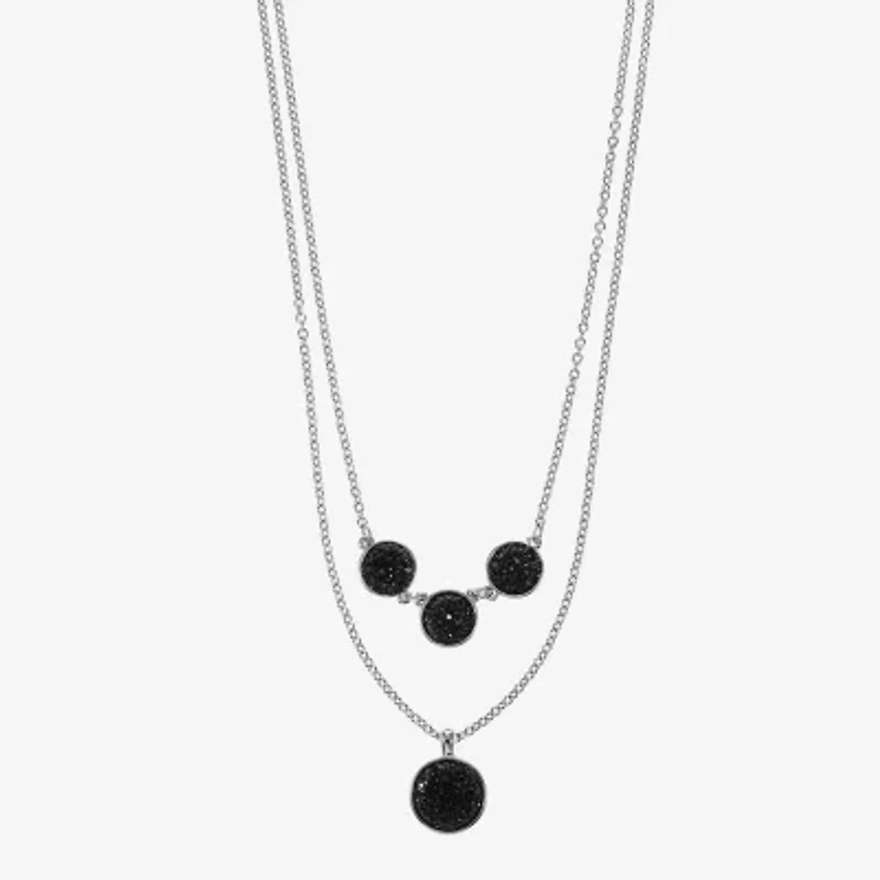 Mixit Womens Round 17 Inch Pendant Necklace