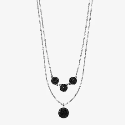 Mixit Womens Round 17 Inch Pendant Necklace