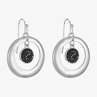 Mixit Womens Round Drop Earrings