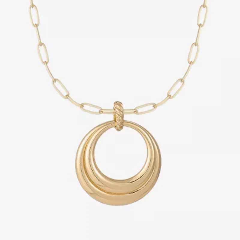 Liz Claiborne Orbital Pendant Necklace & Drop Earring Womens 2-pc. Jewelry Set