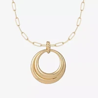 Liz Claiborne Orbital Pendant Necklace & Drop Earring Womens 2-pc. Jewelry Set