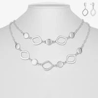 Liz Claiborne Multi Strand & Drop Earring Womens Hypoallergenic 2-pc. Jewelry Set