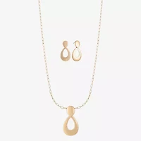Liz Claiborne Pendant Necklace & Drop Earring Womens Hypoallergenic 2-pc. Jewelry Set